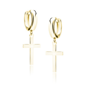 Cercei rotunzi argint Ø12 mm x 3 mm placati cu aur galben cruciulite DiAmanti Z1856DEG-DIA (Argint 925‰ 2,5 g.) Cercei rotunzi argint Ø12 mm x 3 mm placati cu aur galben cruciulite DiAmanti Z1856DEG-DIA (Argint 925‰ 2,5 g.)